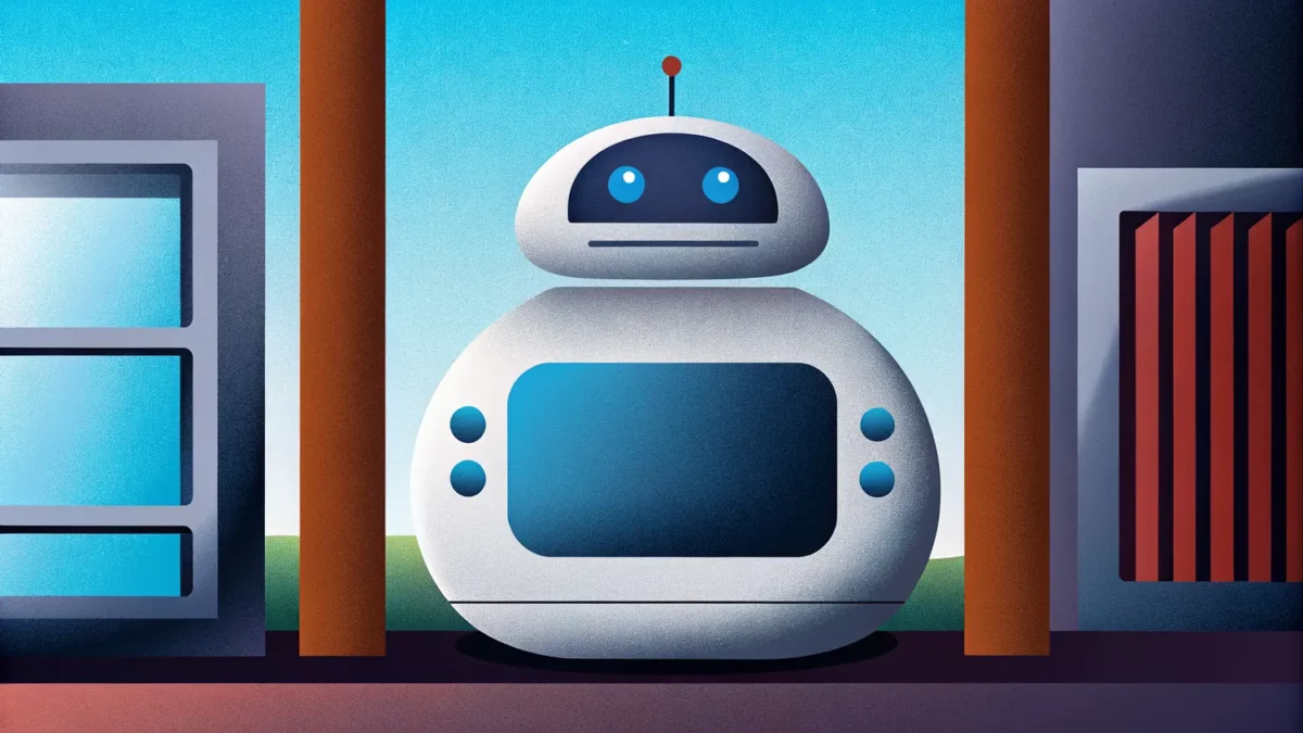 Robotic Process Automation (RPA) software bot automating repetitive digital tasks in a modern business environment.